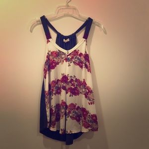 Soft flower design top.